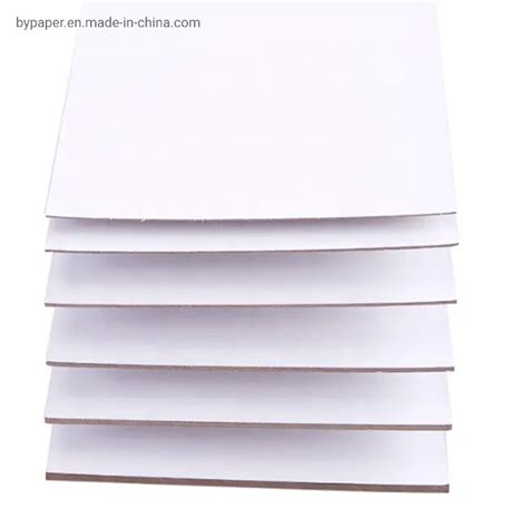 Tow Side Coated 250gsm Price High Bulk Gc1 Fbb Paper White Cardboard
