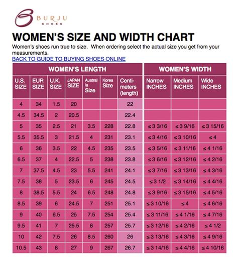Womens Shoe Size To Mens Comparison Rhea Rand