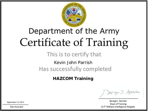 Hazcom Trainig