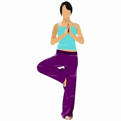 Yoga Pose Clip Clipart Poses Cliparts Standing
