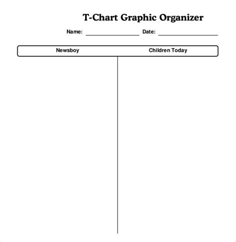 T Chart Template 15 Examples In Pdf Word Excel Free And Premium