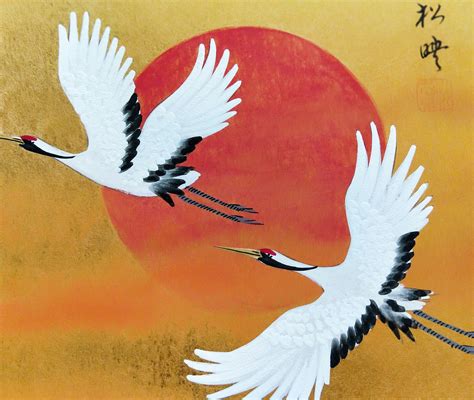 Japanese Flying Cranes