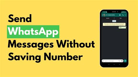 How To Send Whatsapp Messages Without Saving Number 2 Methods Youtube