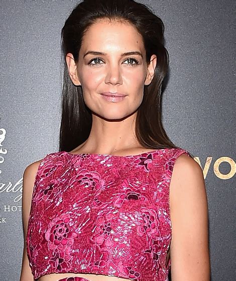 Katie Holmes Flashes Toned Tummy Booty And Sideboob At Women In Gold