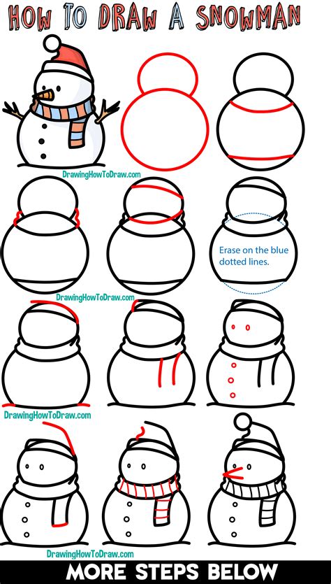 Vector clip art illustration with simple. Snowman Cartoon Drawing at PaintingValley.com | Explore ...