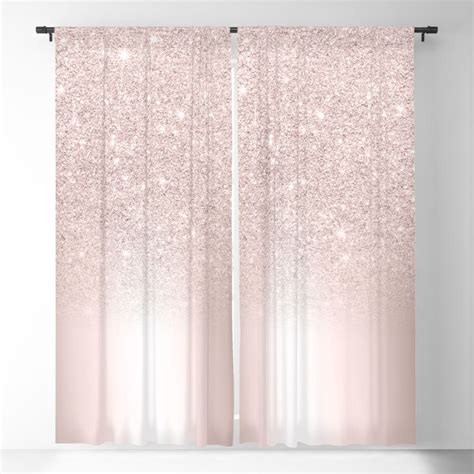 4.3 out of 5 stars with 18 ratings. Rose Gold Glitter Ombre Metallic Gradient Blackout Window ...