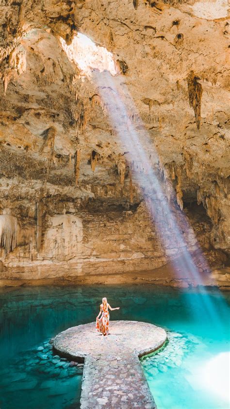 The Incredible Suytun Cenote In Cancun Is Set In Old Mayan Ruins Read