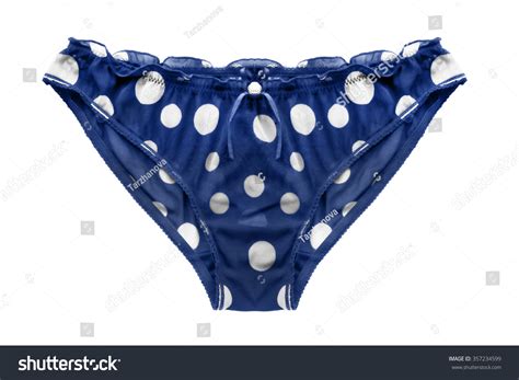 Blue Panties White Polka Dots On Stock Photo 357234599 Shutterstock