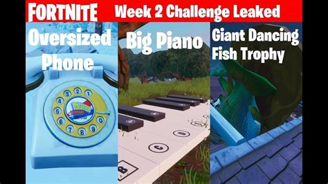 Fortnite Visit Oversized Phone Big Piano And Giant Dancing Fish