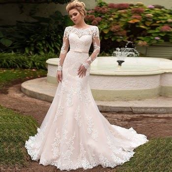 Elegant Long Sleeves Lace Wedding Dress