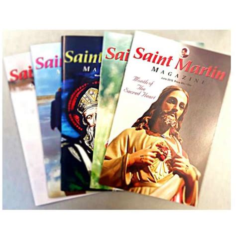 Saint Martin Magazine Print Subscription St Martin Apostolate