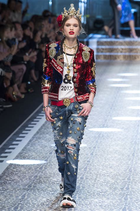 Dolce Gabbana Fall Ready To Wear Fashion Show Denim Fashion