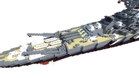Fictional German Battleship - Siegfried - 2018 Rebuild Minecraft Map