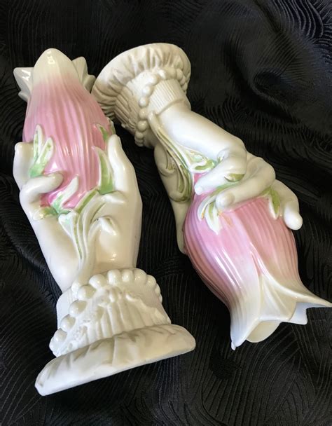 Pair Victorian Porcelain Hand Vases Collectors Weekly