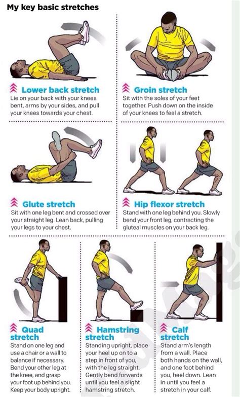 Key Basic Stretches 🙅🙋🙆 Fitness Motivation Exercise Fitness Tips