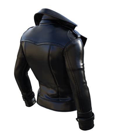 Black Leather Jacket On Transparent 33541652 Png