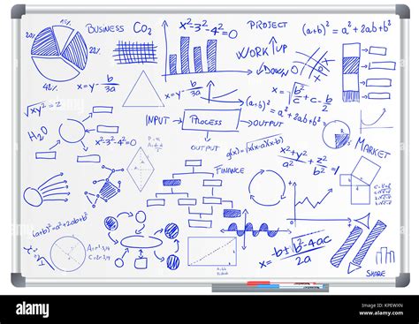 Illustration Whiteboard Math Formula Stock Photos And Illustration
