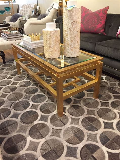 Gorgeous combination of styles and colors in a contemporary living room. gorgeous coffee table from Ruth & Ollie | Coffee table ...