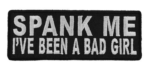 spank me i ve been a bad girl patch ladies patches thecheapplace