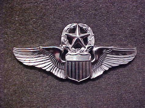 2 Inch Us Air Force Silver Command Pilot Wings Badge Ebay