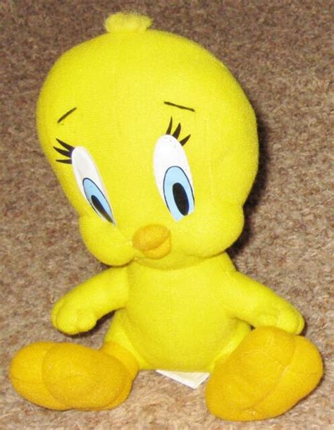 Plush Looney Tunes 8 12 Yellow Sitting Tweety Bird Toy Ebay