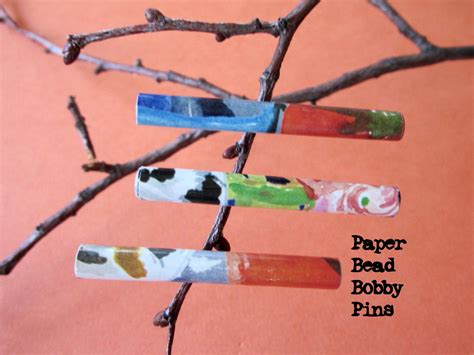 Wendylynns Paper Whims Diy Paper Bead Bobby Pins
