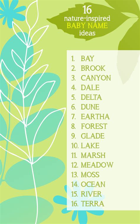 16 Nature Inspired Baby Names For Earth Day Baby Names Nature Names