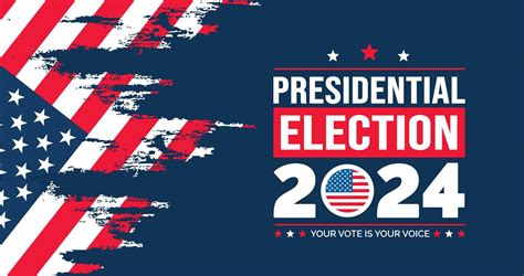 Estados Unidos 2024 Presidencial Elecciones Evento Bandera Fondo