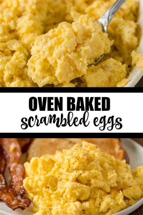 Oven Baked Scrambled Eggs Recipe Oven Scrambled Eggs Baked Eggs