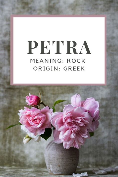 Baby Girl Name Petra Meaning Rock Origin Greek