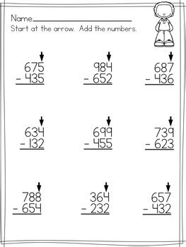 It contains five versions of 3 digit subtraction without regrouping worksheets. Simple 3 Digit Subtraction Worksheets ( No regrouping) by ...