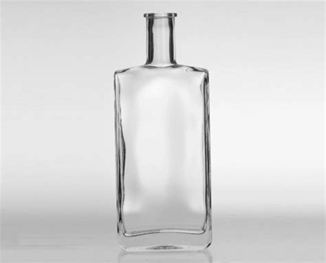 Square Bottles Super Flint 700ml 500ml Glass Bottle With Cork Custom