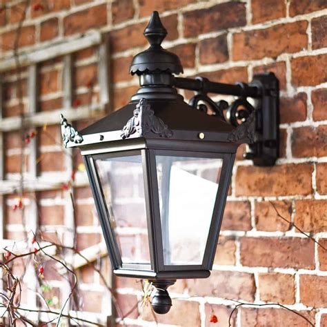 Outdoor Wall Lanterns And Porch Lights 250 300mm 10 12 Black Country Metalworks
