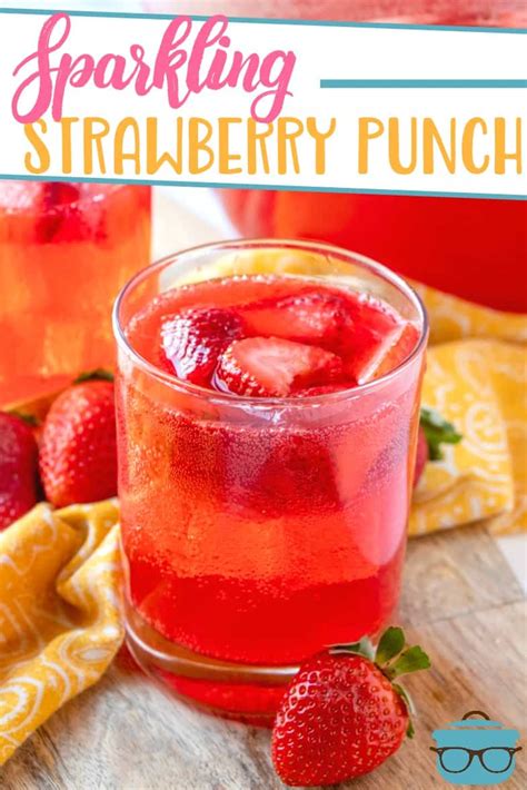 Easy Sparkling Strawberry Punch The Country Cook