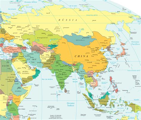 Mapa Político Asia