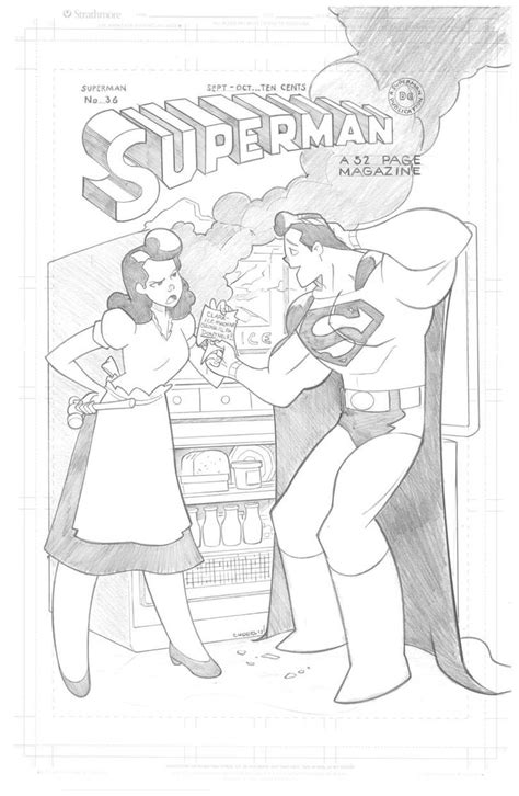 Superman 36 Cover Re Creation Commission By Sean Galloway In Eric