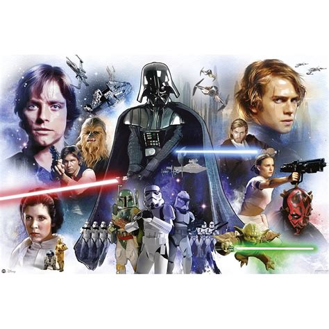 Star Wars: Episode I, II, III, IV, V & VI - Anthology II - Movie Poster ...
