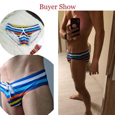 Buy Man Sexy Swimsuit Waterproof Swimsuit Gay Swimwear Briefs With