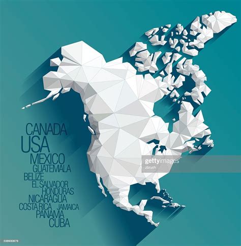 Map Of North America Vector Art Getty Images