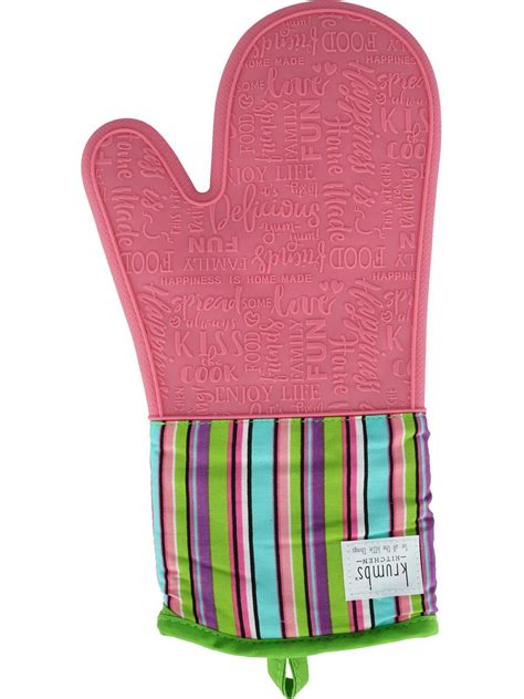Krumbs Kitchen Patterned Silicone Oven Mitt