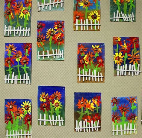 Photos And Descriptions Of Student Art Projects Being Created By