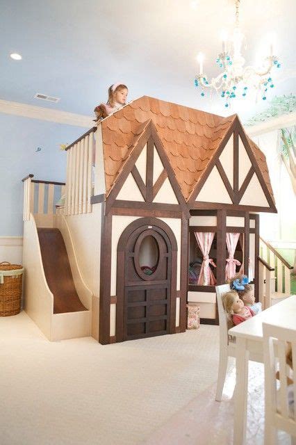Check out these free diy loft bed plans, so you can build a bed high above with room below for a desk, table, storage, or toys. castle bed toddler with slide - Google Search #bunkbedideas | Cottage bed, Girls loft bed, Diy ...
