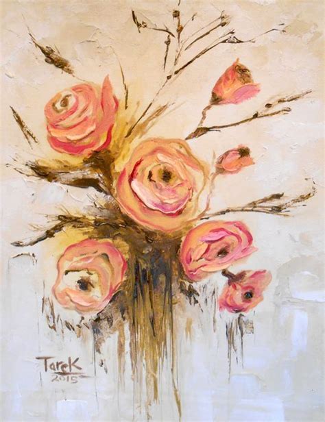 Rose Flower‏ Tarek El Adley Art Art Painting Prints