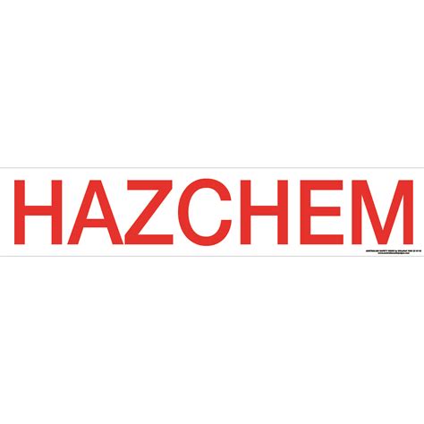 Hazchem Sign Buy Now Discount Safety Signs Australia