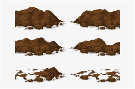 Banner Free Dirt Clipart Free On Dumielauxepices Net Vector Soil Pile