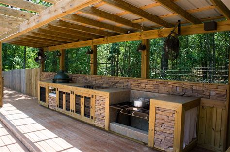 Outdoor Covered Grill Area Decoomo