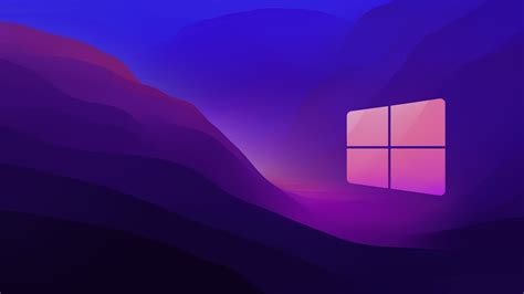 Windows 10 Minimalism Logo Blue Background Operating System 4k