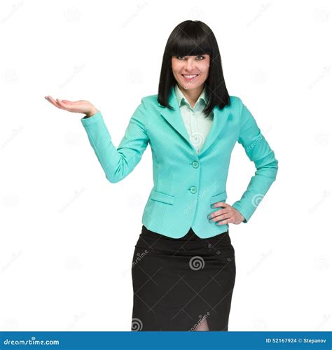 Portrait Of Happy Young Business Woman With Stock Photo Image Of