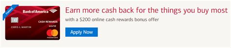Earn 70,000 bonus miles after spending $2,000 in purchases on your new card in your first 3 months and a $200 statement credit after you make a delta purchase with your new card. Bank of America Cash Rewards $200 Cash Signup Bonus - Doctor Of Credit