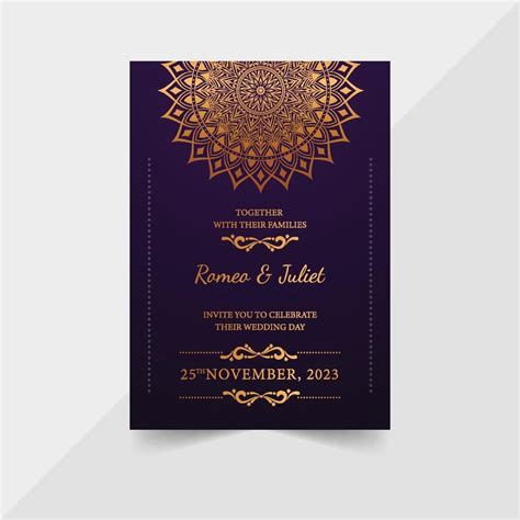 Wedding Invitation Card Design Template Double Sided Folding Types